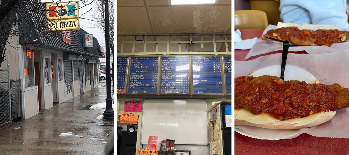PJ'S Pizza Place Menu
